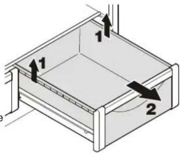 LIEBHERR SBS 96E3 - Introducerea sertarului BioFresh - 1