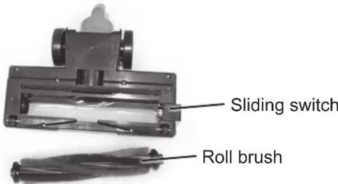 Sliding switch Roll brush
