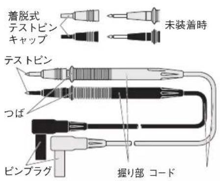 着脱式 テストピン キャップ 未装着時 テストピン つば ピンプラグ 握り部 コード