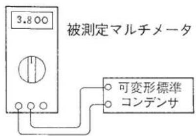 3.800 被測定マルチメータ 可変形標準 コンデンサ