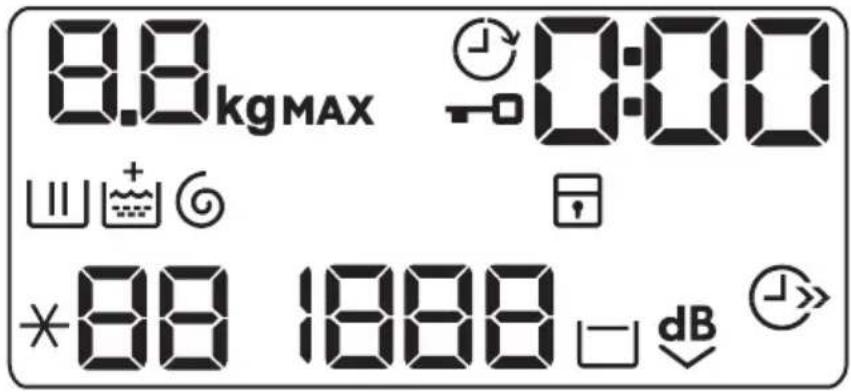 8.8kgMAX 0:00 *88 1888 dB