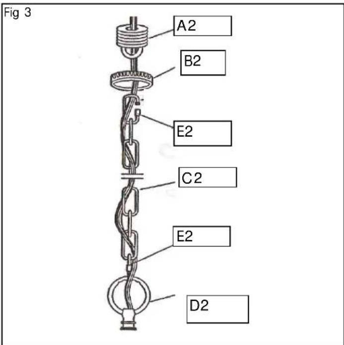 Golden Lighting Torbellino 8106-6 CDB - PARTS & ASSEMBLY SHEET - 2