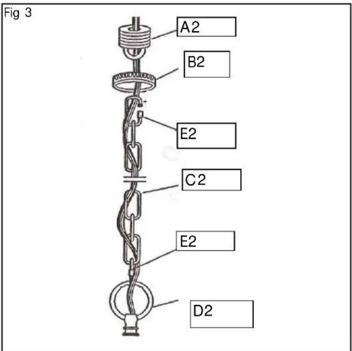 Golden Lighting Torbellino 8106-D5 CDB - PARTS & ASSEMBLY SHEET - 2