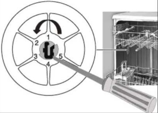 BEKO DFS26012X - Reglarea sistemului de dedurizare a apei - 7