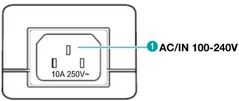 1 AC/IN 100-240V 10A 250V~