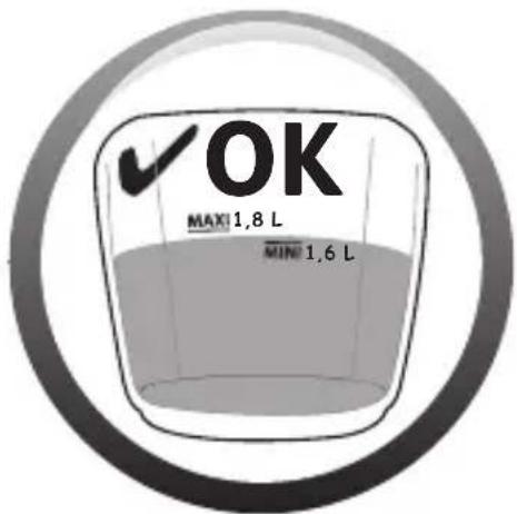 OK MAX:1,8 L MIN:1,6 L