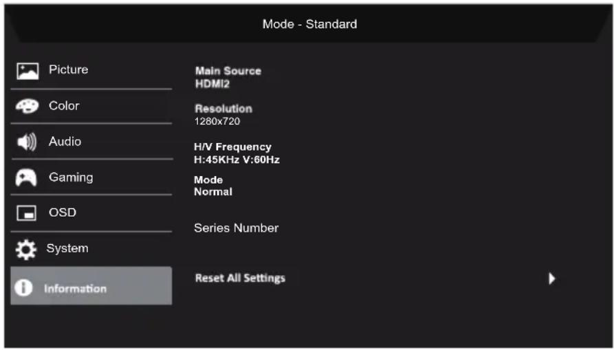 ACER KG271UP - Ajustarea sistemului - 4