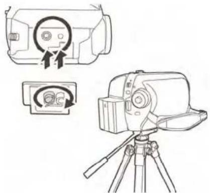 PANASONIC SDR-H20EP - Receptacolul trepiedului - 1