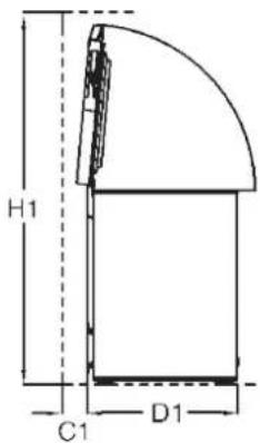 HOTPOINT HPCF 3084 UK - Spatiul necesar - 2