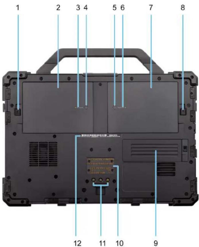 DELL Pro Rugged 13 RA13250 - Partea de jos - 1