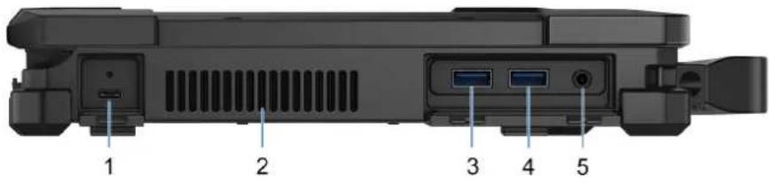DELL Pro Rugged 13 RA13250 - Partea stângă - 1