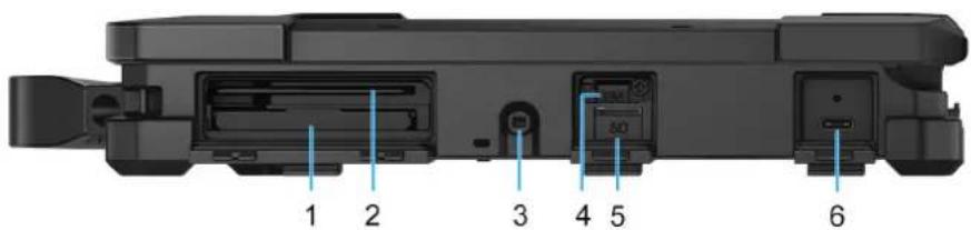 DELL Pro Rugged 13 RA13250 - Partea dreaptă - 1