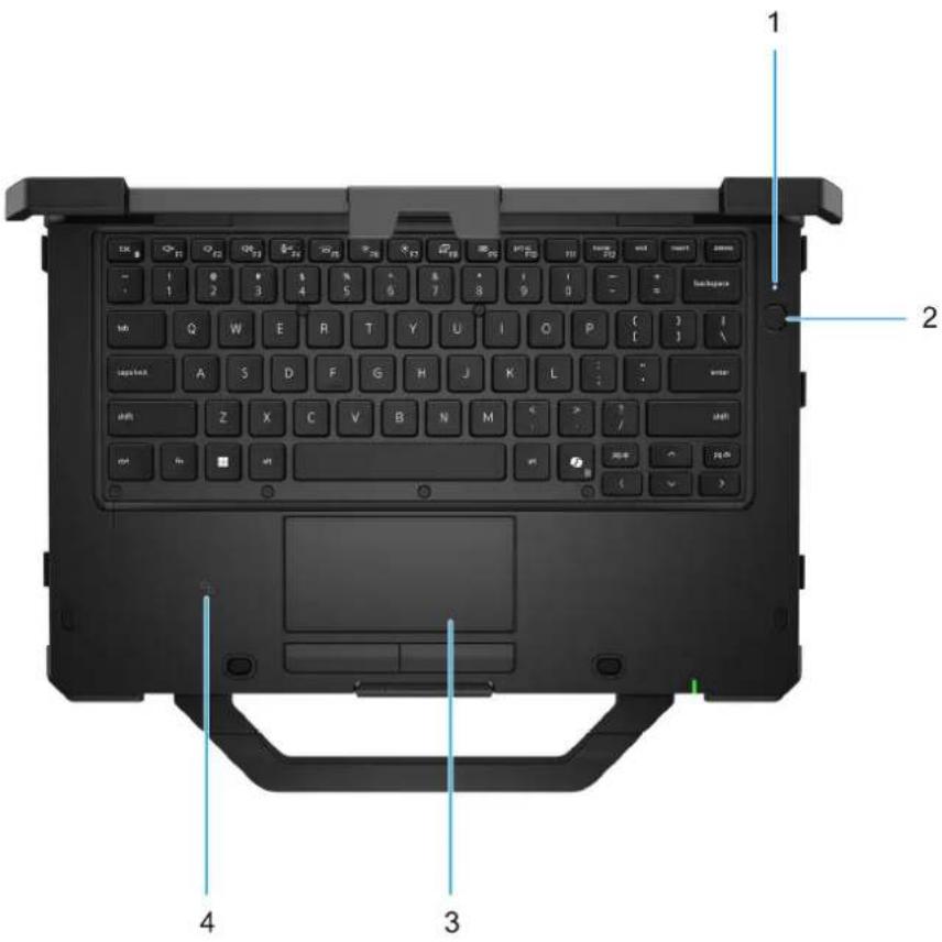 DELL Pro Rugged 13 RA13250 - Partea de sus - 1