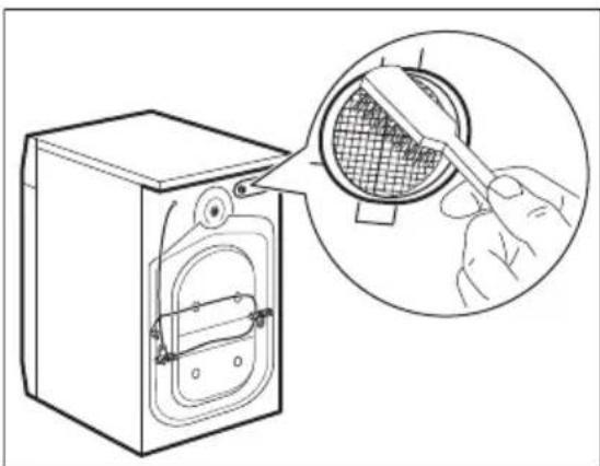 ELECTROLUX PerfectCare 600 EWS6327DXE - Curățarea furtunului de alimentare cu apă și a filtrului robinetului - 3
