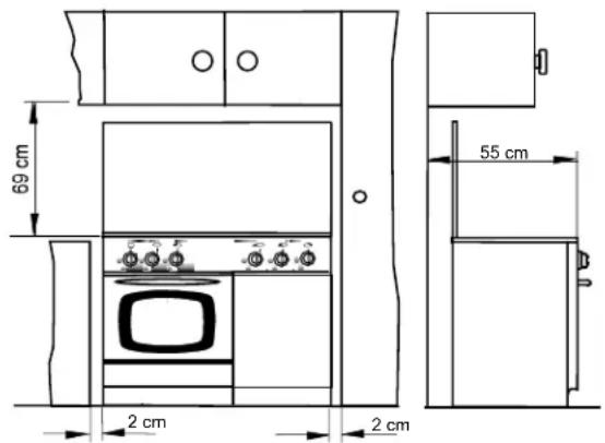 69 cm 2 cm 2 cm 55 cm