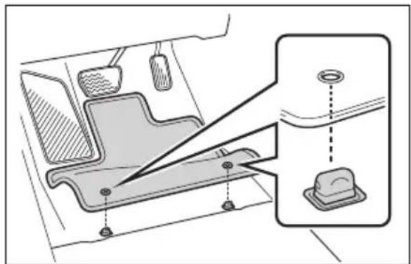TOYOTA Land Cruiser 300 (2022) - Instalarea covoraşelor - 1