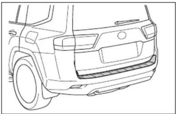 TOYOTA Land Cruiser 300 (2022) - Bara de protectie spate (dacă există în dotare) - 1