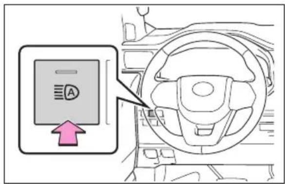 TOYOTA Land Cruiser 300 (2022) - Activarea sistemului pentru fază lungă automată - 1