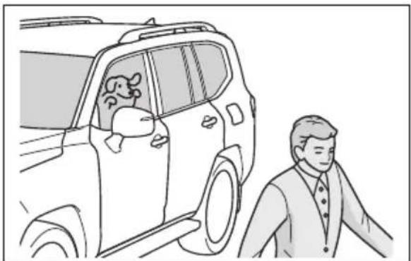 TOYOTA Land Cruiser 300 (2022) - Observații privind senzorul de mișcare - 1