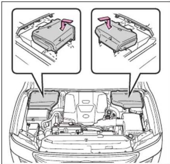 TOYOTA Land Cruiser 300 (2022) - Montarea capacului compartimentului motorului - 1