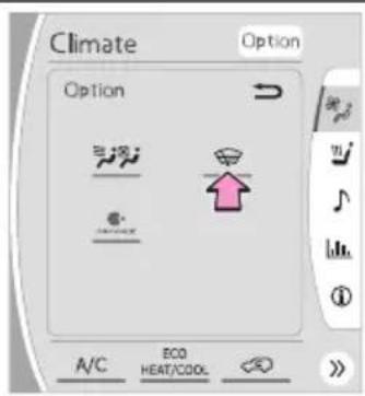 Climate Option Option A/C ECO HEAT/COOL