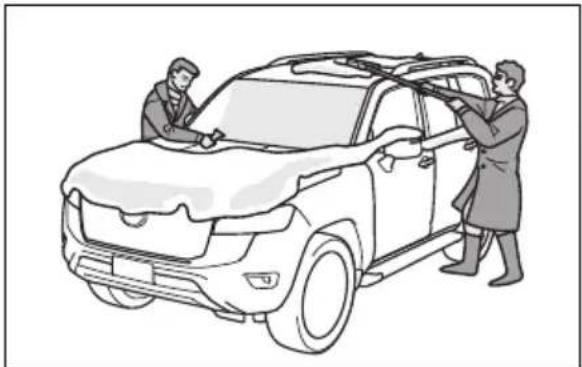 TOYOTA Land Cruiser 300 (2022) - Observații privind senzorul de mișcare - 5