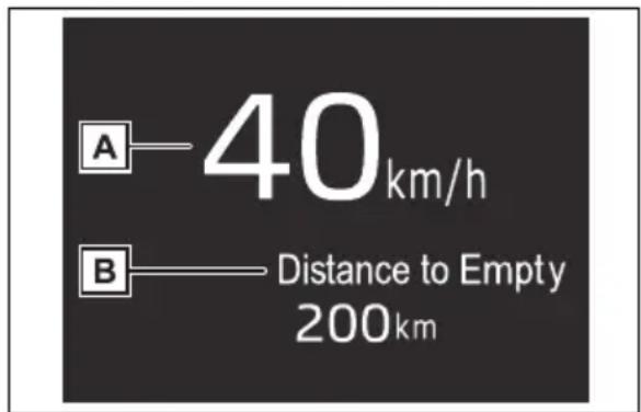 TOYOTA Land Cruiser 300 (2022) - Afişaj vitezometru/distanța până la golirea rezervorului - 1