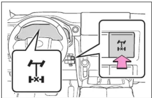 TOYOTA Land Cruiser 300 (2022) - Butonul de blocare a diferențialului spate - 1