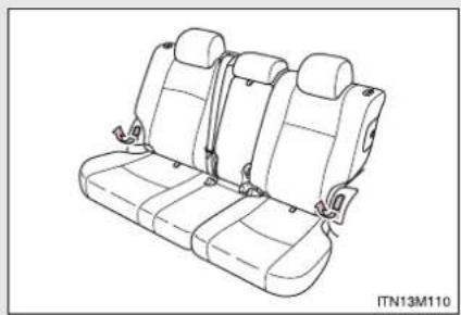 TOYOTA Land Cruiser 150 (2010) - Al doilea rând de scaune (modele cu 5 uși fără al treilea rând de scaune și autoturisme cu scaune tip longitudinal) - 1