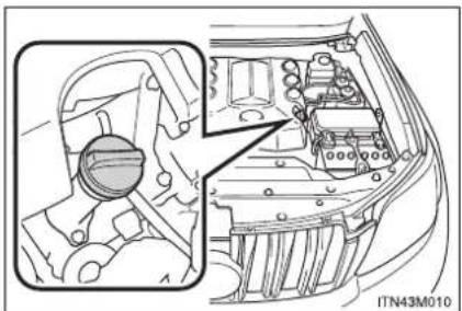 TOYOTA Land Cruiser 150 (2010) - ■Completarea cu ulei de motor - 1