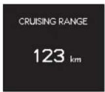 CRUISING RANGE 123 km