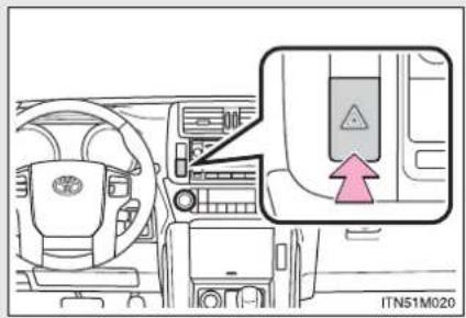 TOYOTA Land Cruiser 150 (2010) - 5-1. Informații importante Luminile de avarie - 3
