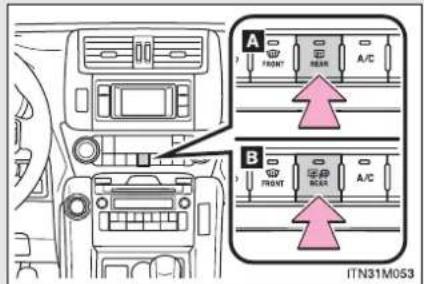 A FRONT REAR A/C B FRONT REAR A/C ITN31M053
