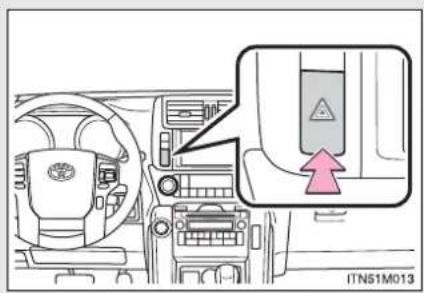 TOYOTA Land Cruiser 150 (2010) - 5-1. Informații importante Luminile de avarie - 1