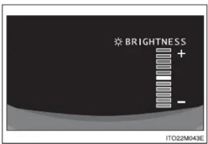 BRIGHTNESS + - ITO22M043E