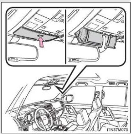 TOYOTA Land Cruiser 150 (2010) - Oglindă de monitorizare interior - 1