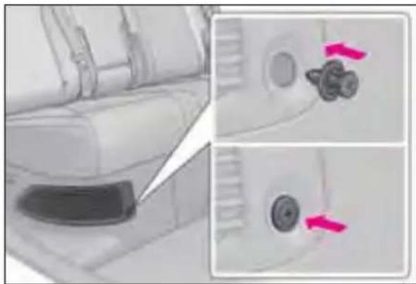 LEXUS RX 350h (2022) - Montarea clemei de fixare. - 1