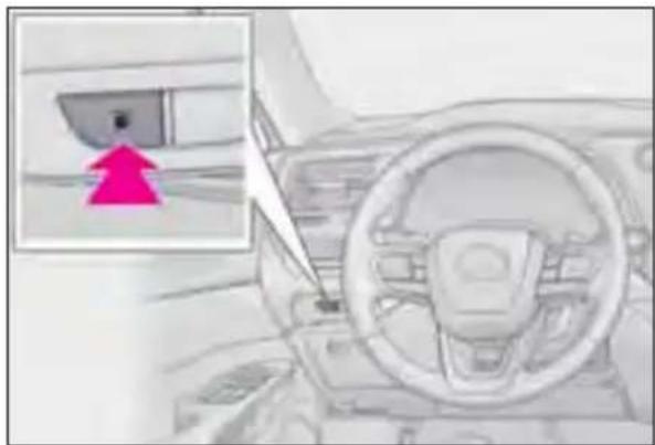 LEXUS RX 350h (2022) - Deschiderea buşonului rezervorului de combustibil - 1