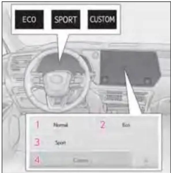 ECO SPORT CUSTOM 1 Normal 2 Eco 3 Sport 4