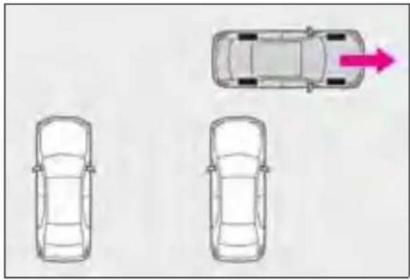 LEXUS RX 350h (2022) - leşirea dintr-un spațiu de parcare cu ajutorul funcției de ieşire la parcarea perpendiculară (spre înainte/înapoi) - 3