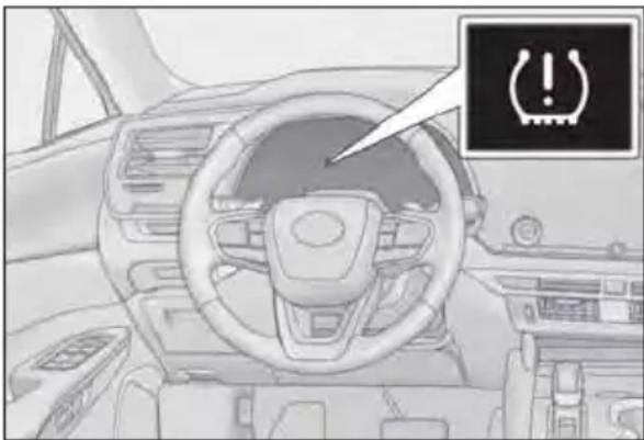 LEXUS RX 350h (2022) - Setarea prin selectarea unei presiuni specificate în anvelope - 1