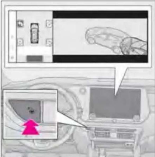LEXUS RX 350h (2022) - leşirea dintr-un spațiu de parcare cu ajutorul funcției de ieşire la parcarea perpendiculară (spre înainte/înapoi) - 1