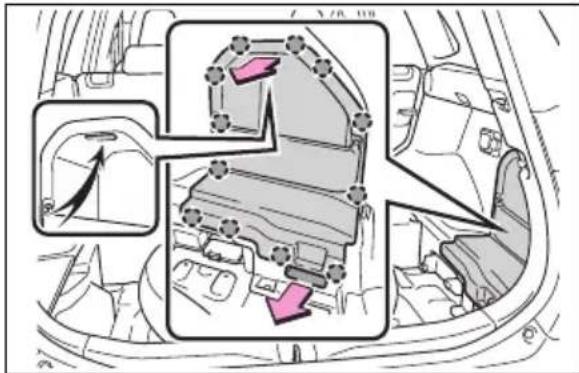 TOYOTA RAV4 Plug-in Hybrid (2026) - Demontareacapaculuiacumulatorului de12V - 1
