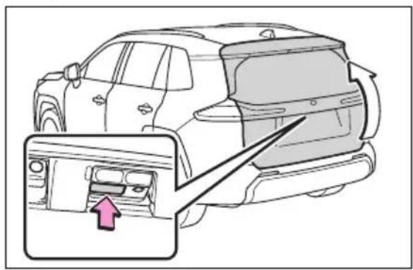 TOYOTA RAV4 Plug-in Hybrid (2026) - Utilizândbutonuldepetablouldebord pentruhayonulacționatelectric - 2