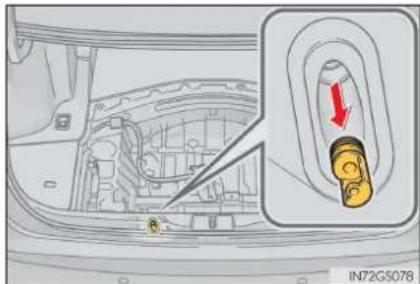 LEXUS GS 300h (2015) - Decuplarea manuală a frânei de parcare - 2
