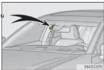 LEXUS GS 300h (2015) - Comutarea între ștergătoare de parbriz cu funcționare intermitentă și ștergătoare de parbriz cu senzor de ploaie (autoturisme cu ștergătoare de parbriz cu senzor de ploaie) - 2