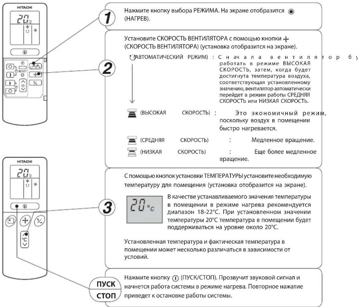 HITACHI RAC-24LH1 - Меры предосторожности при использовании - 2