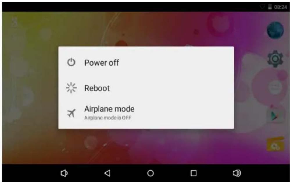 DENVER TAQ-90033K - Turning the Tablet on or off - 1