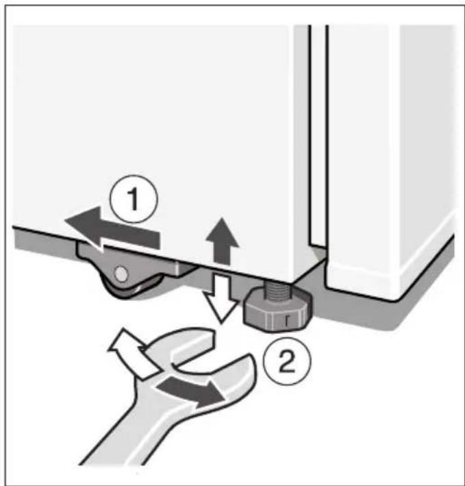 Diagram illustrating a mechanical or electrical component with numbered parts and directional arrows indicating movement or force.