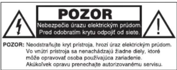 Orava RMF-690 B - UPOZORNENIE PRE SPOTREBITELOV - 1